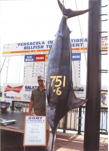 Keith with his giant blue marlin in 2007